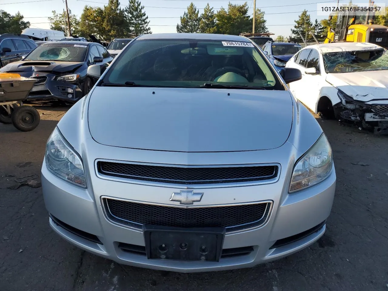 1G1ZA5E16BF354357 2011 Chevrolet Malibu Ls