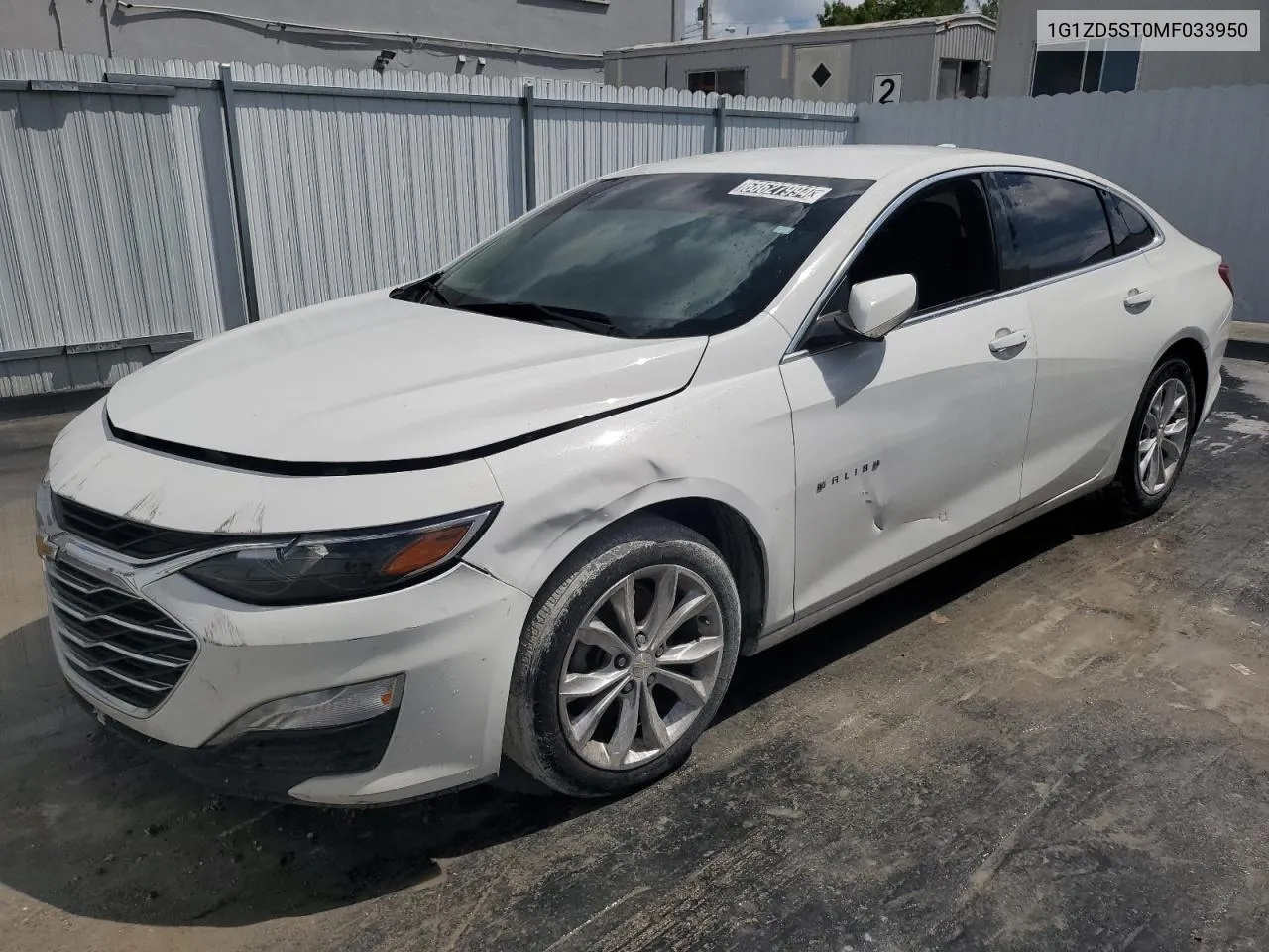 2021 Chevrolet Malibu Lt VIN: 1G1ZD5ST0MF033950 Lot: 68627994