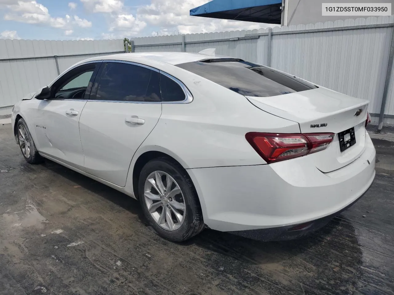 2021 Chevrolet Malibu Lt VIN: 1G1ZD5ST0MF033950 Lot: 68627994