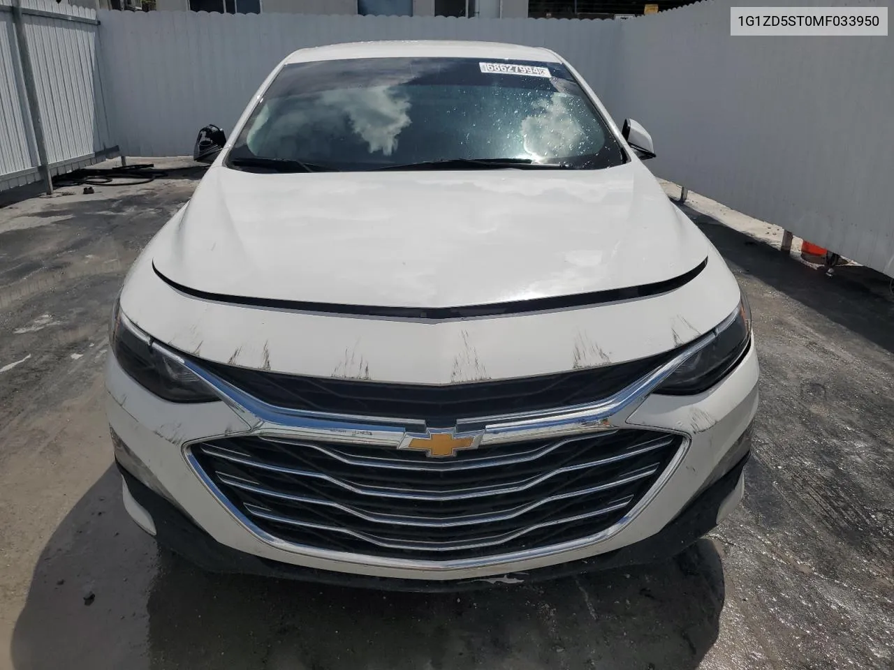 2021 Chevrolet Malibu Lt VIN: 1G1ZD5ST0MF033950 Lot: 68627994