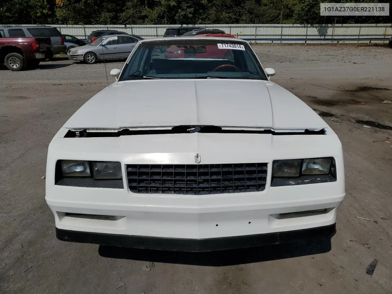 1984 Chevrolet Monte Carlo VIN: 1G1AZ37G0ER221138 Lot: 71743014