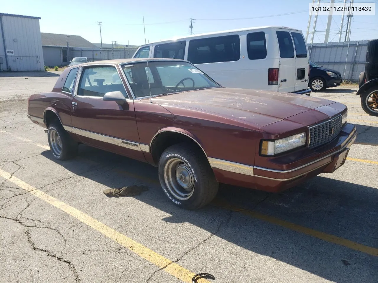 1987 Chevrolet Monte Carlo VIN: 1G1GZ11Z2HP118439 Lot: 57118284