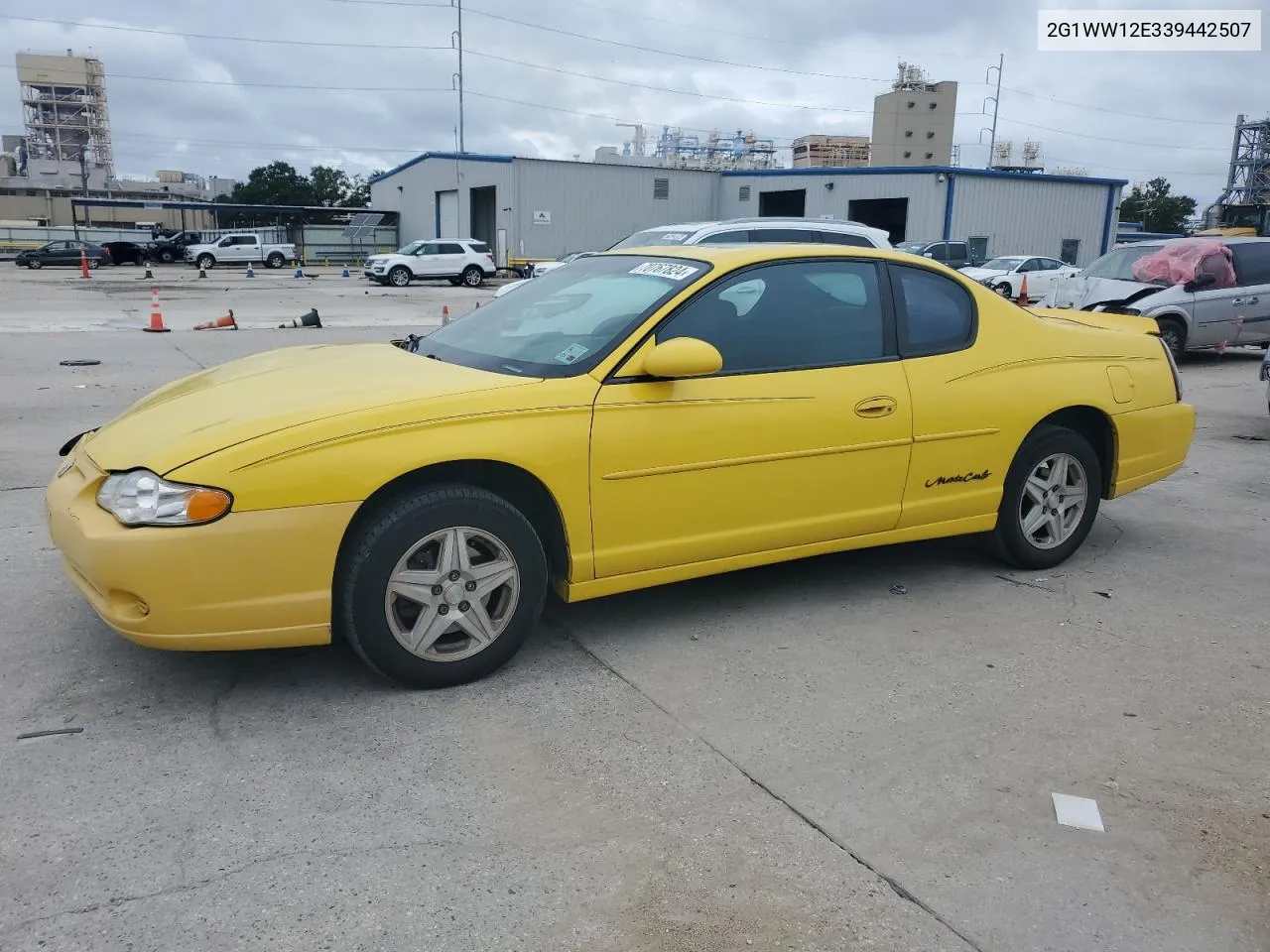 2003 Chevrolet Monte Carlo Ls VIN: 2G1WW12E339442507 Lot: 70767824