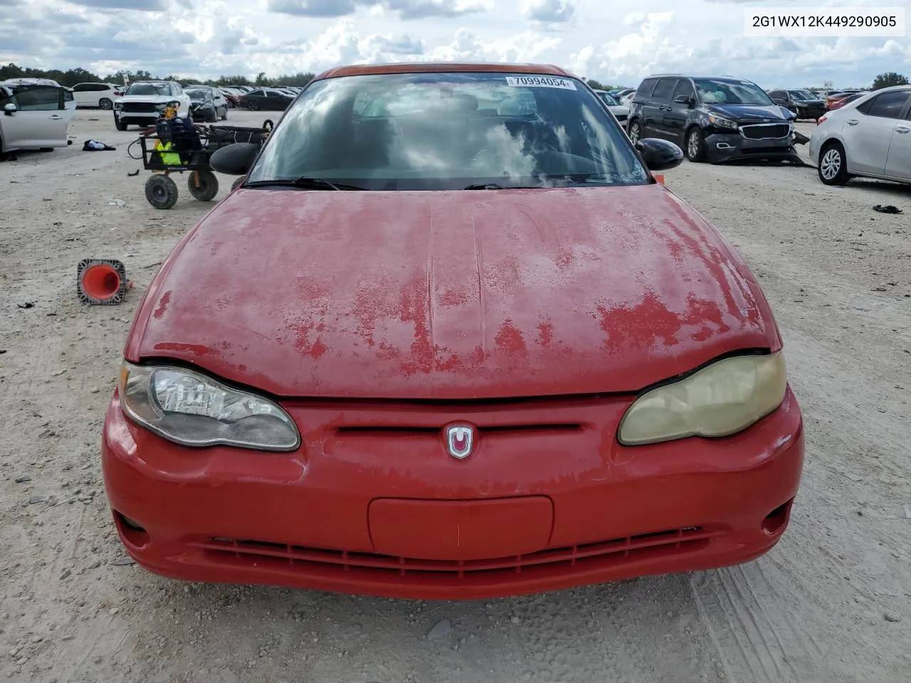 2004 Chevrolet Monte Carlo Ss VIN: 2G1WX12K449290905 Lot: 70994054