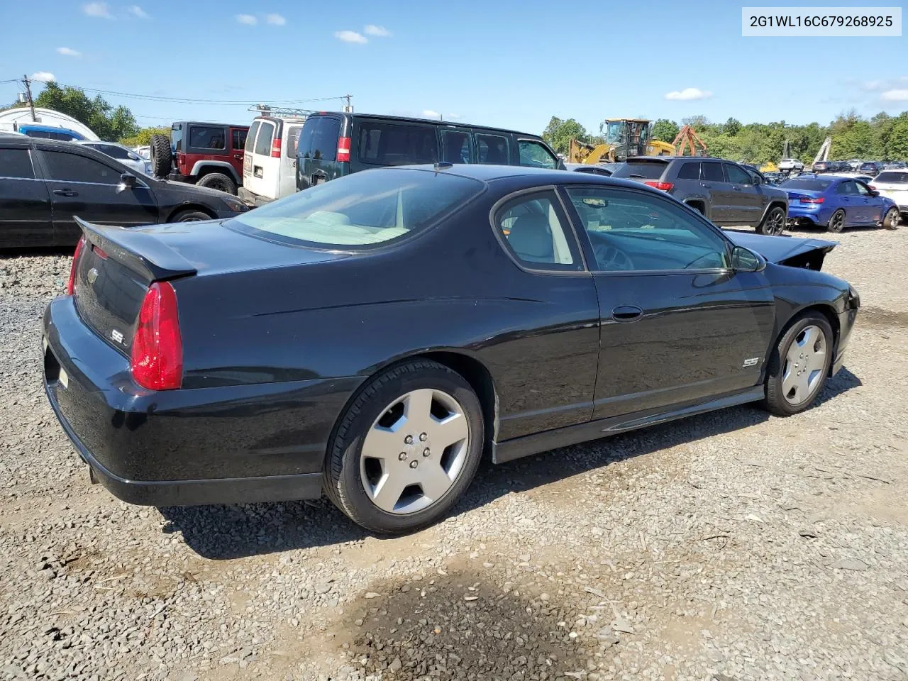 2007 Chevrolet Monte Carlo Ss VIN: 2G1WL16C679268925 Lot: 70346864