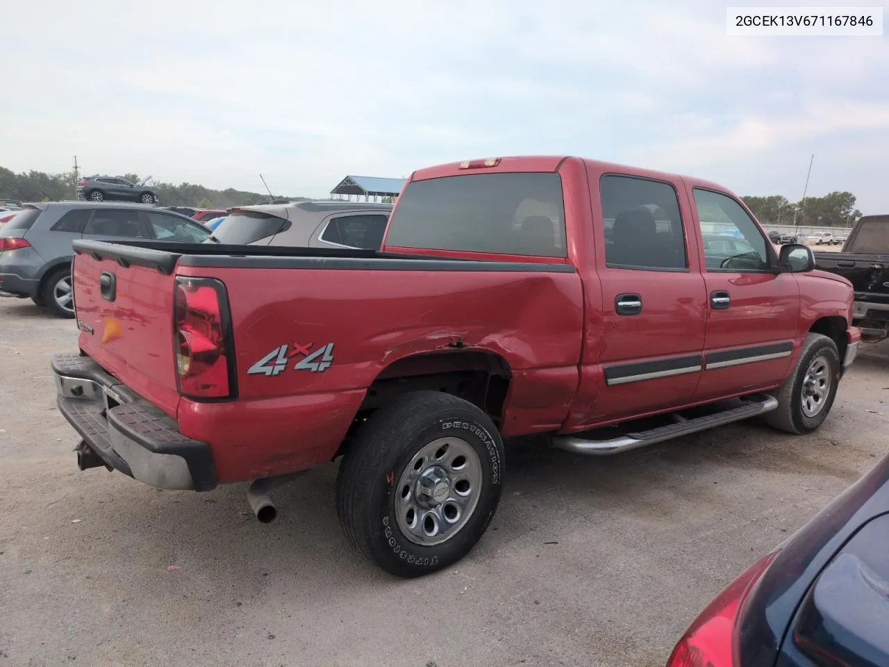 2007 Chevrolet Silverado K1500 Classic Crew Cab VIN: 2GCEK13V671167846 Lot: 67841754