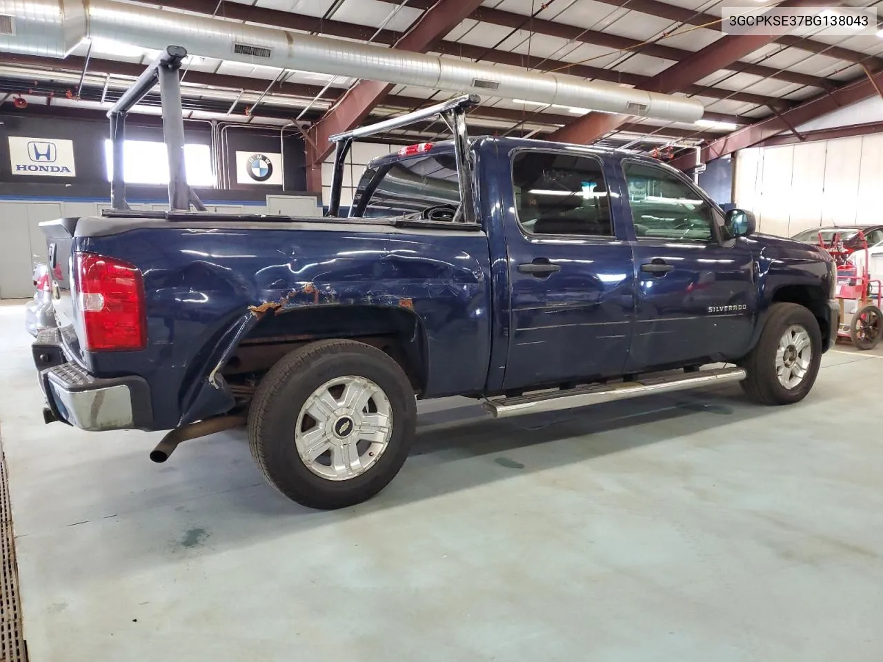 2011 Chevrolet Silverado K1500 Lt VIN: 3GCPKSE37BG138043 Lot: 72391944