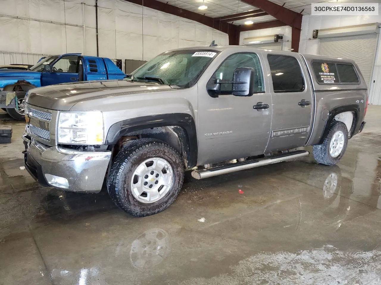 2013 Chevrolet Silverado K1500 Lt VIN: 3GCPKSE74DG136563 Lot: 68808914