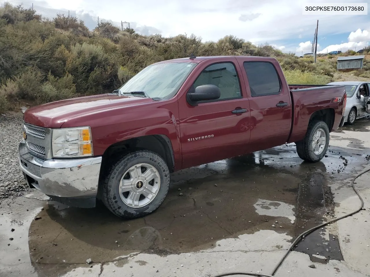 2013 Chevrolet Silverado K1500 Lt VIN: 3GCPKSE76DG173680 Lot: 72036974