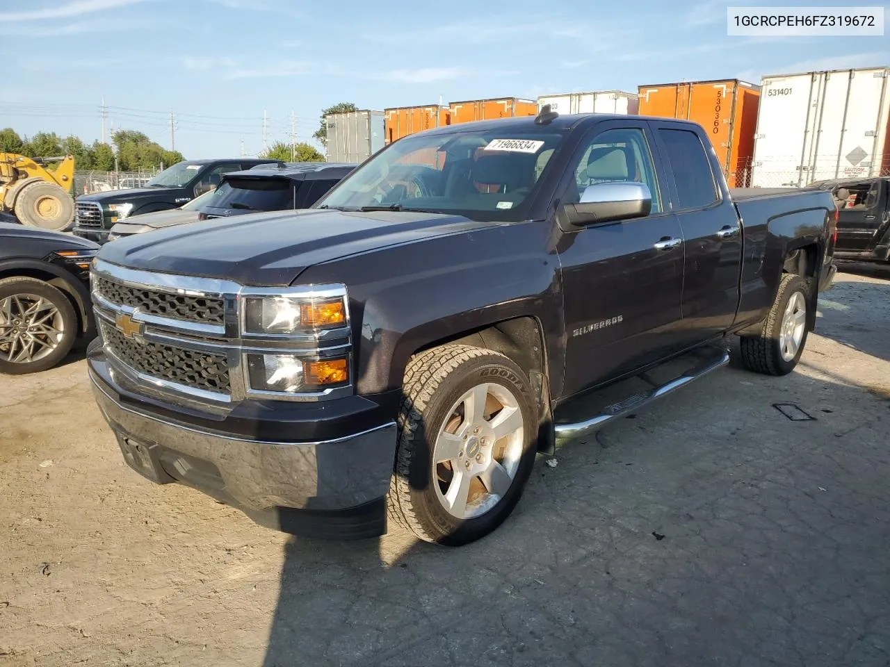 2015 Chevrolet Silverado C1500 VIN: 1GCRCPEH6FZ319672 Lot: 71966834