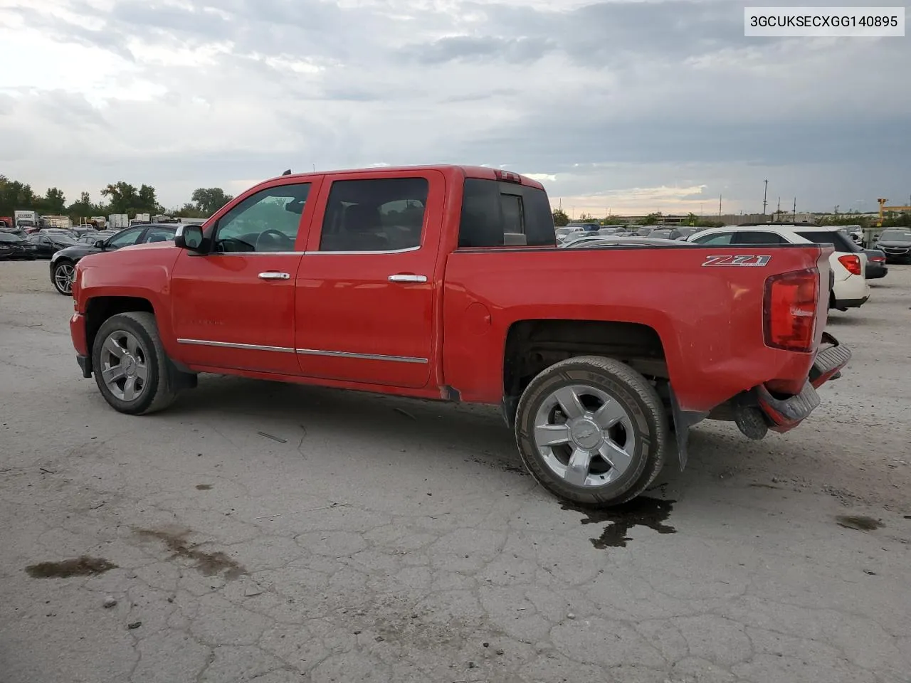 2016 Chevrolet Silverado K1500 Ltz VIN: 3GCUKSECXGG140895 Lot: 71654274