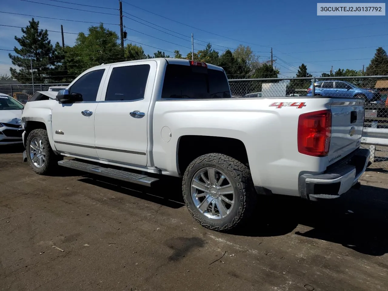 2018 Chevrolet Silverado K1500 High Country VIN: 3GCUKTEJ2JG137792 Lot: 69237494