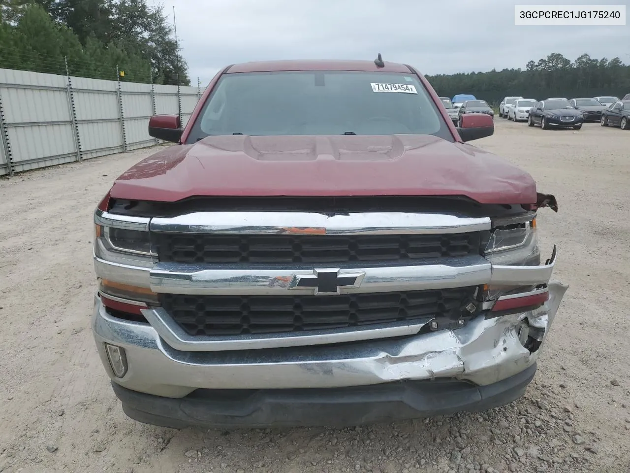 2018 Chevrolet Silverado C1500 Lt VIN: 3GCPCREC1JG175240 Lot: 71479454