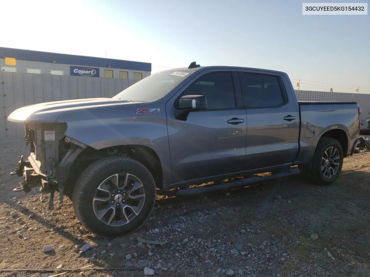 2019 Chevrolet Silverado K1500 Rst VIN: 3GCUYEED5KG154432 Lot: 71471584