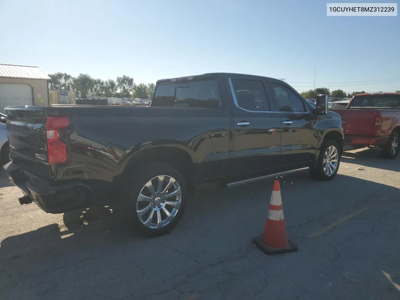 2021 Chevrolet Silverado K1500 High Country VIN: 1GCUYHET8MZ312239 Lot: 69828424