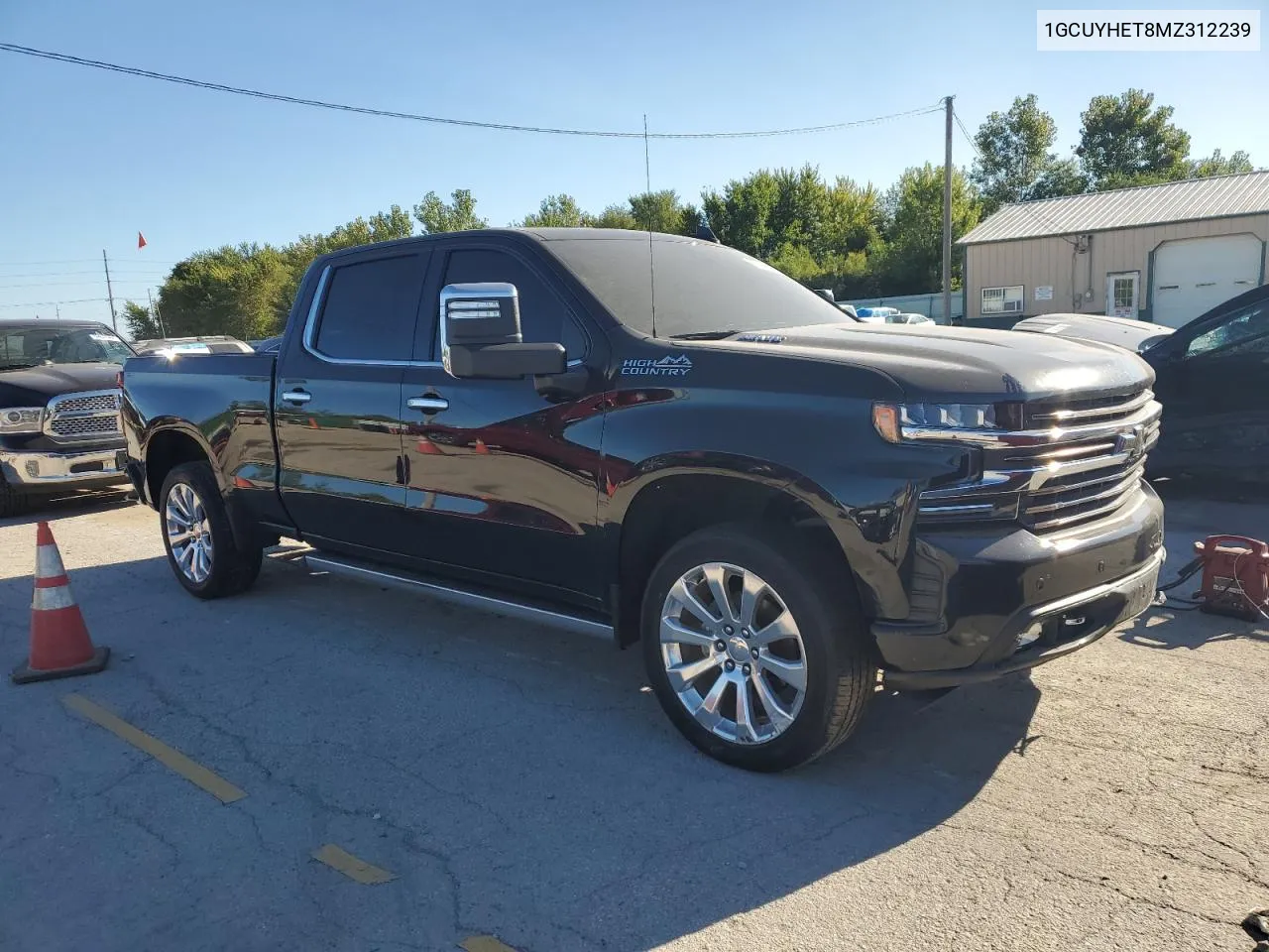 2021 Chevrolet Silverado K1500 High Country VIN: 1GCUYHET8MZ312239 Lot: 69828424