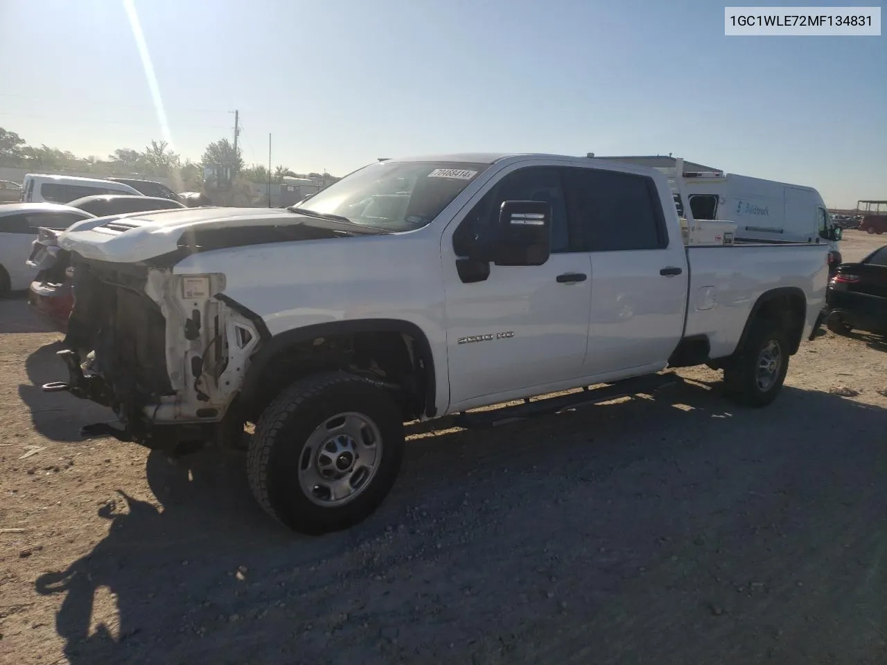 2021 Chevrolet Silverado C2500 Heavy Duty VIN: 1GC1WLE72MF134831 Lot: 70468414