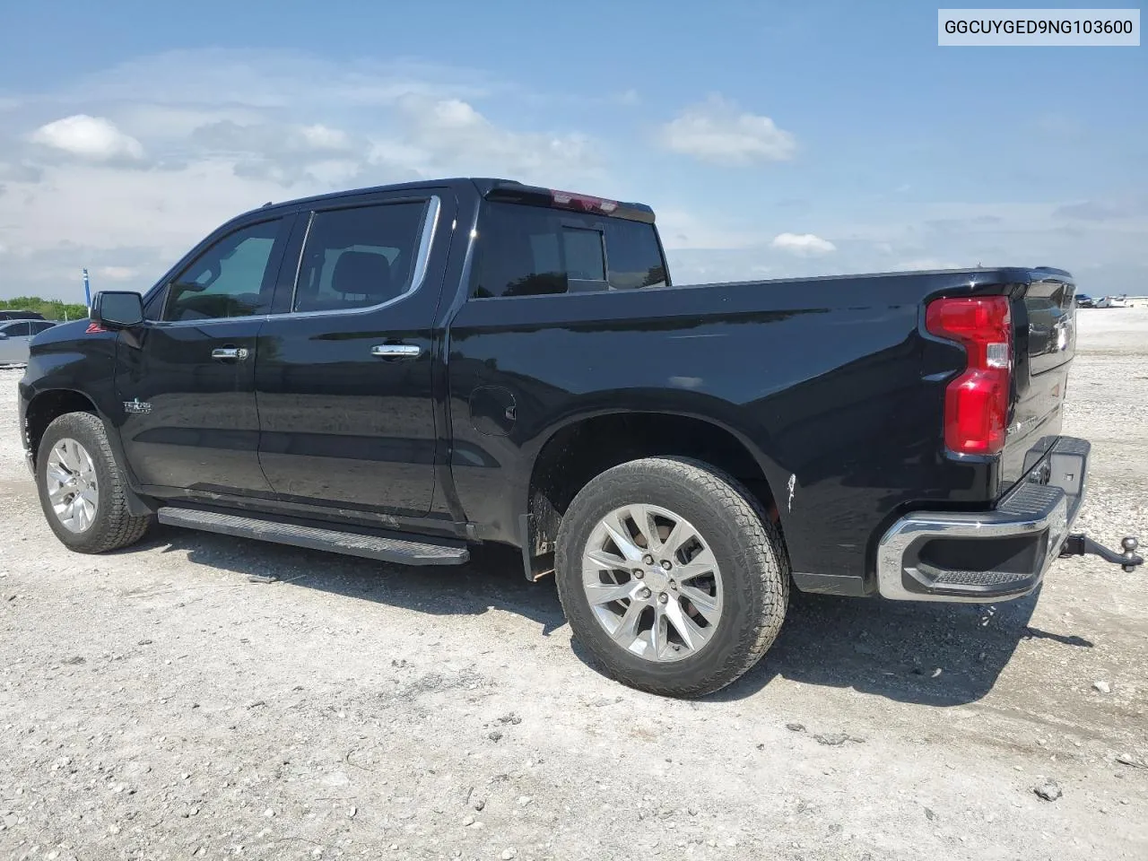 2022 Chevrolet Silverado VIN: GGCUYGED9NG103600 Lot: 51975604