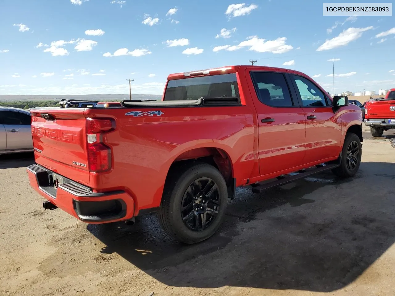 2022 Chevrolet Silverado K1500 Custom VIN: 1GCPDBEK3NZ583093 Lot: 70855034