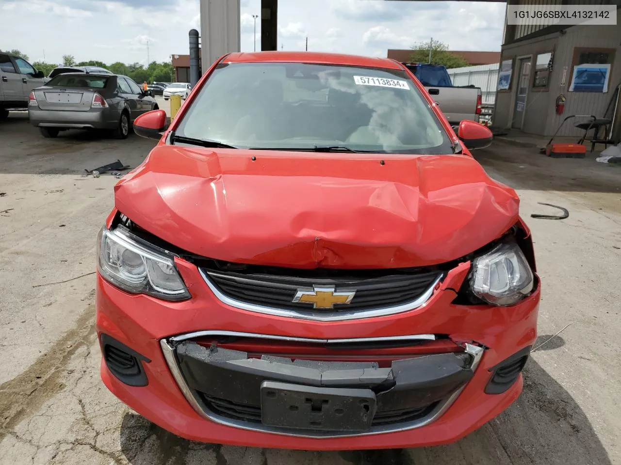 2020 Chevrolet Sonic VIN: 1G1JG6SBXL4132142 Lot: 57113834