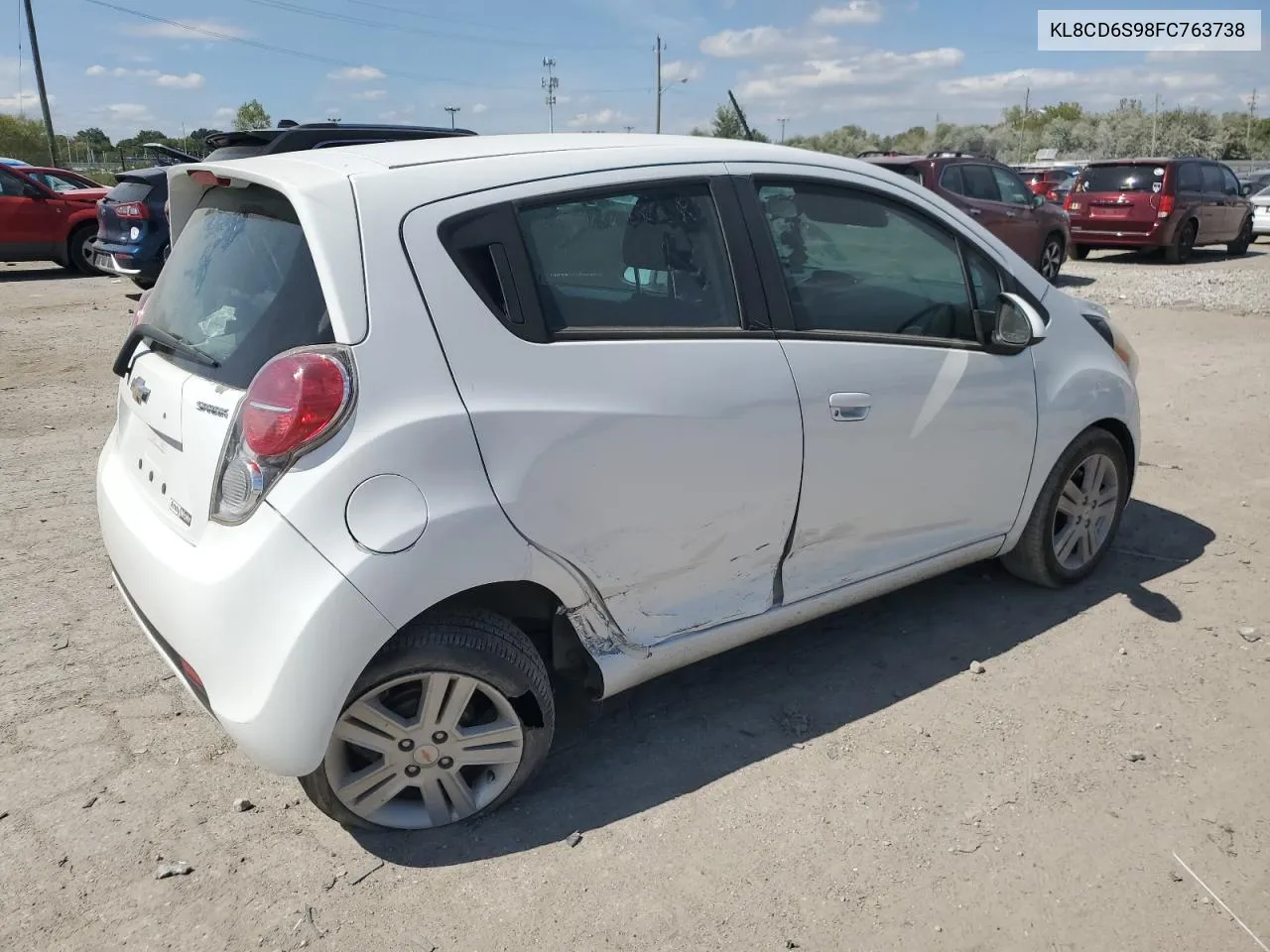 2015 Chevrolet Spark 1Lt VIN: KL8CD6S98FC763738 Lot: 71288654