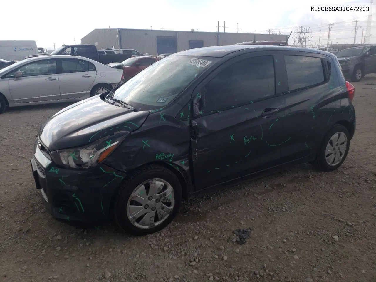 2018 Chevrolet Spark Ls VIN: KL8CB6SA3JC472203 Lot: 70584744