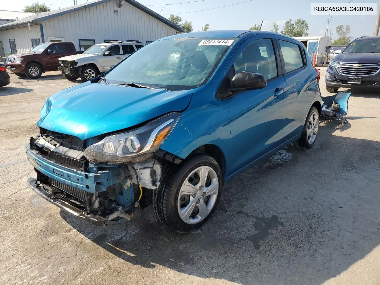 2020 Chevrolet Spark Ls VIN: KL8CA6SA3LC420186 Lot: 69017414