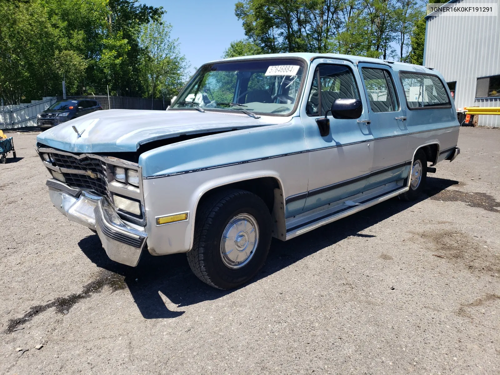 1989 Chevrolet Suburban R1500 VIN: 1GNER16K0KF191291 Lot: 57646884