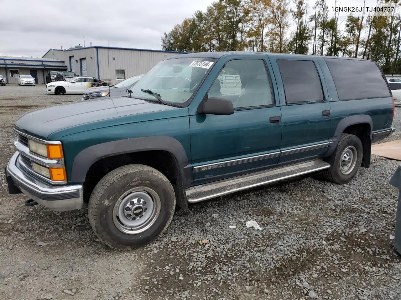 1996 Chevrolet Suburban K2500 VIN: 1GNGK26J1TJ404757 Lot: 72035194