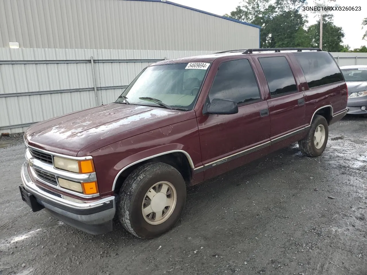 1999 Chevrolet Suburban C1500 VIN: 3GNEC16RXXG260623 Lot: 54609694