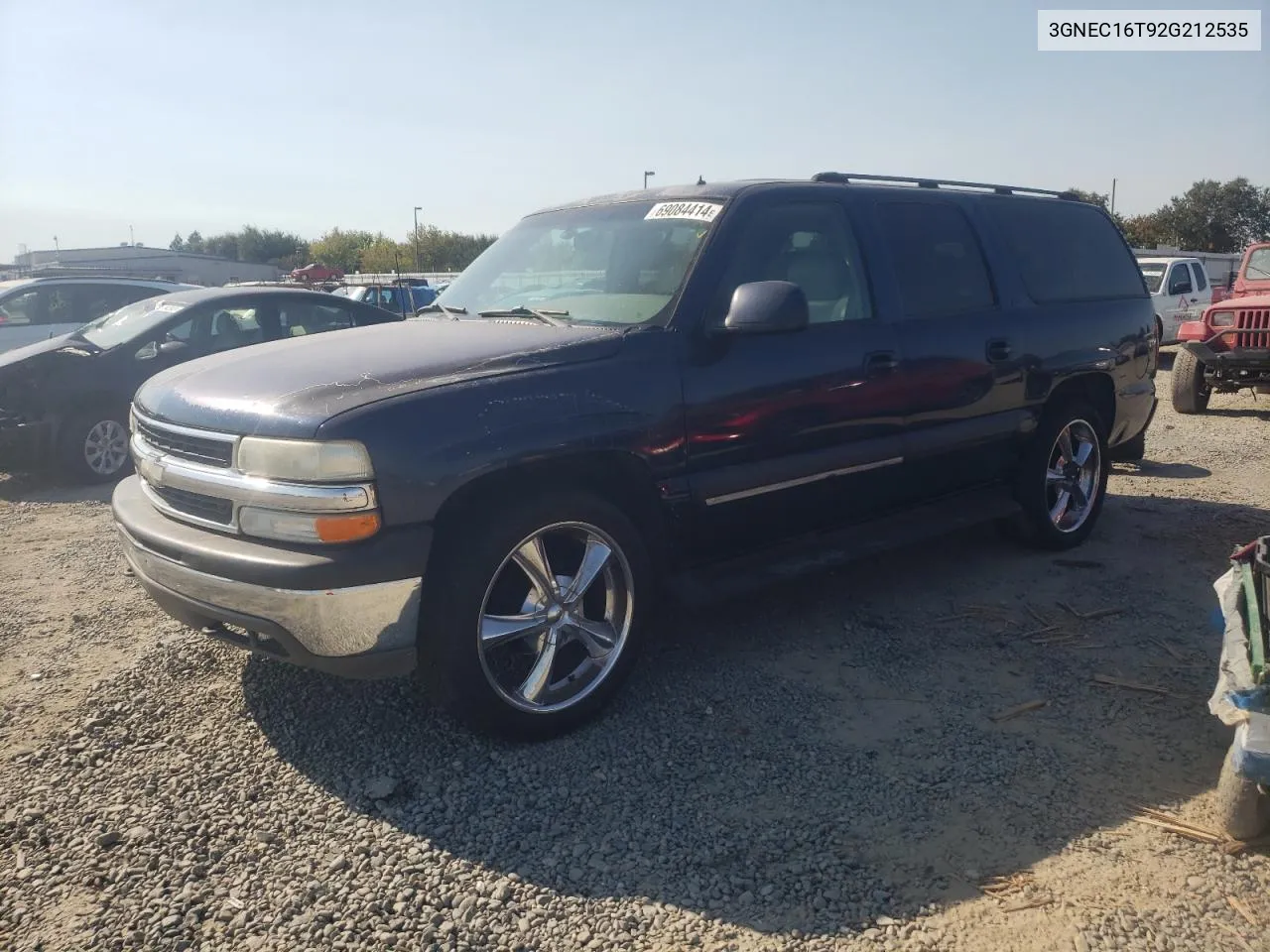 2002 Chevrolet Suburban C1500 VIN: 3GNEC16T92G212535 Lot: 69084414