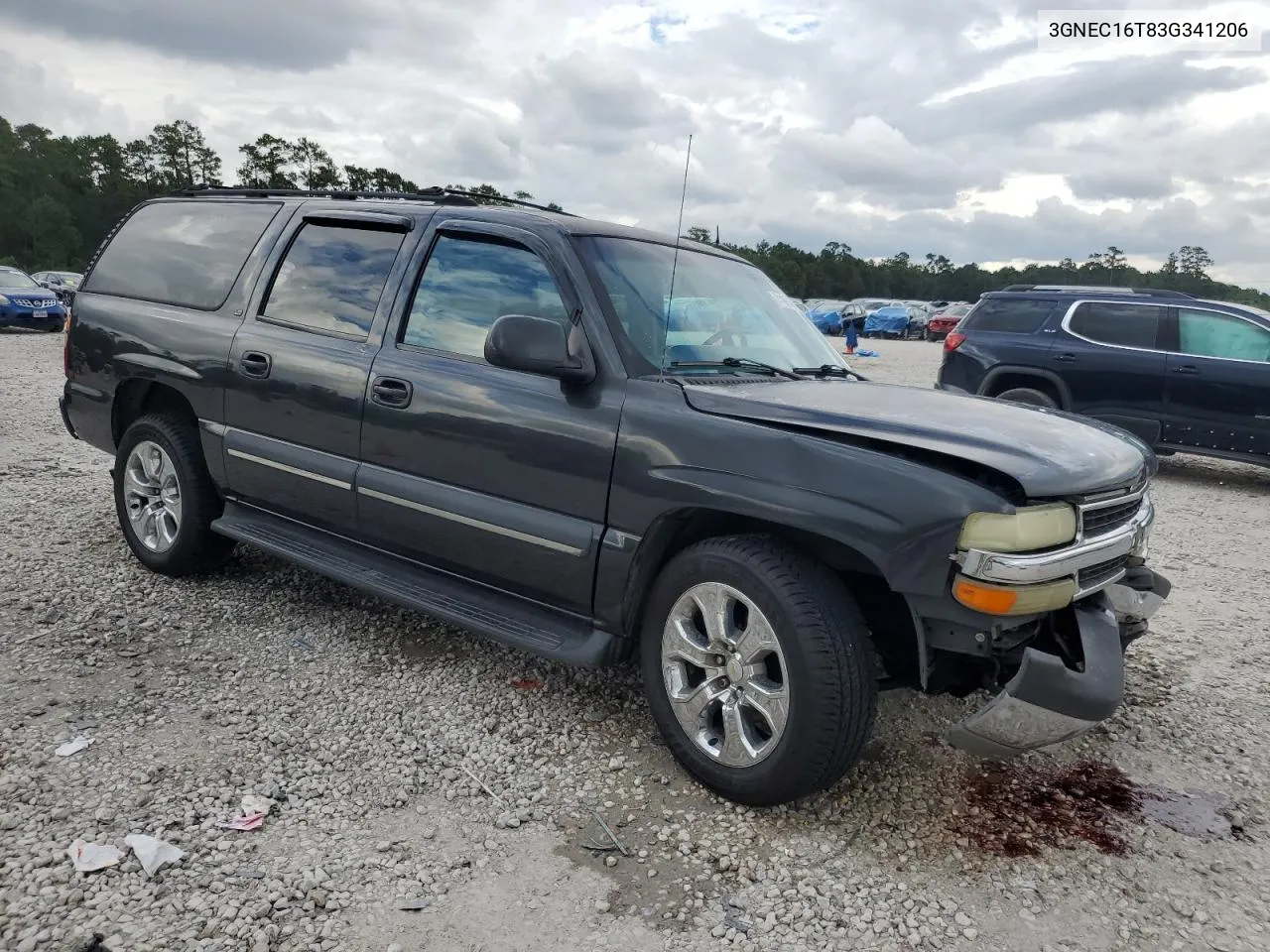 2003 Chevrolet Suburban C1500 VIN: 3GNEC16T83G341206 Lot: 71187074