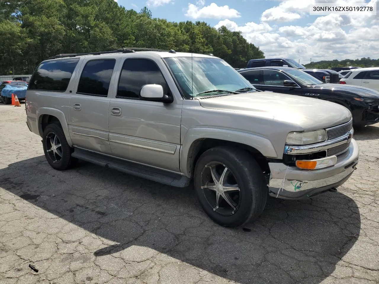 2005 Chevrolet Suburban K1500 VIN: 3GNFK16ZX5G192778 Lot: 72036064