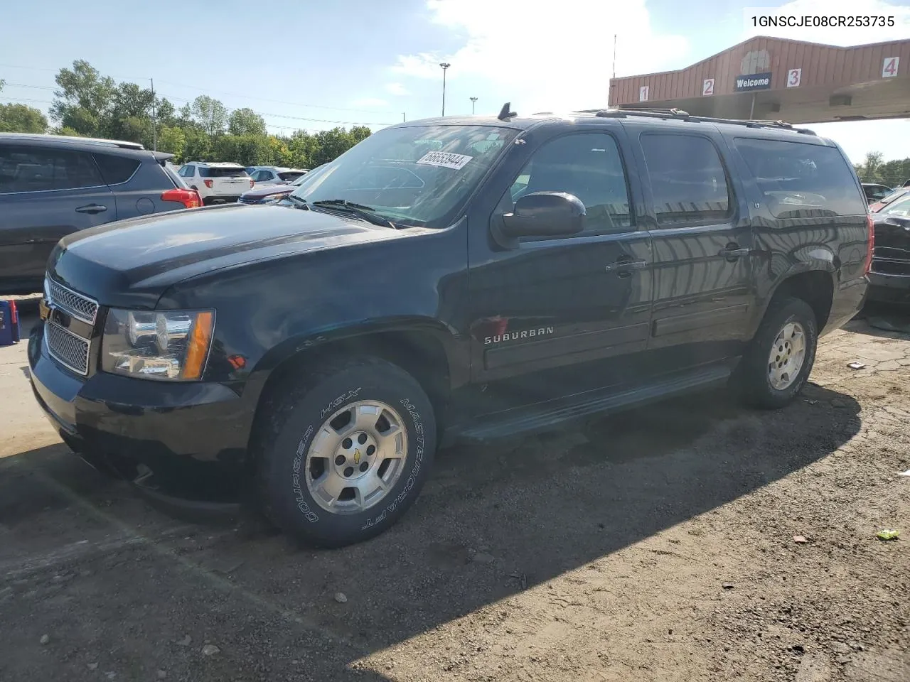 2012 Chevrolet Suburban C1500 Lt VIN: 1GNSCJE08CR253735 Lot: 66653944