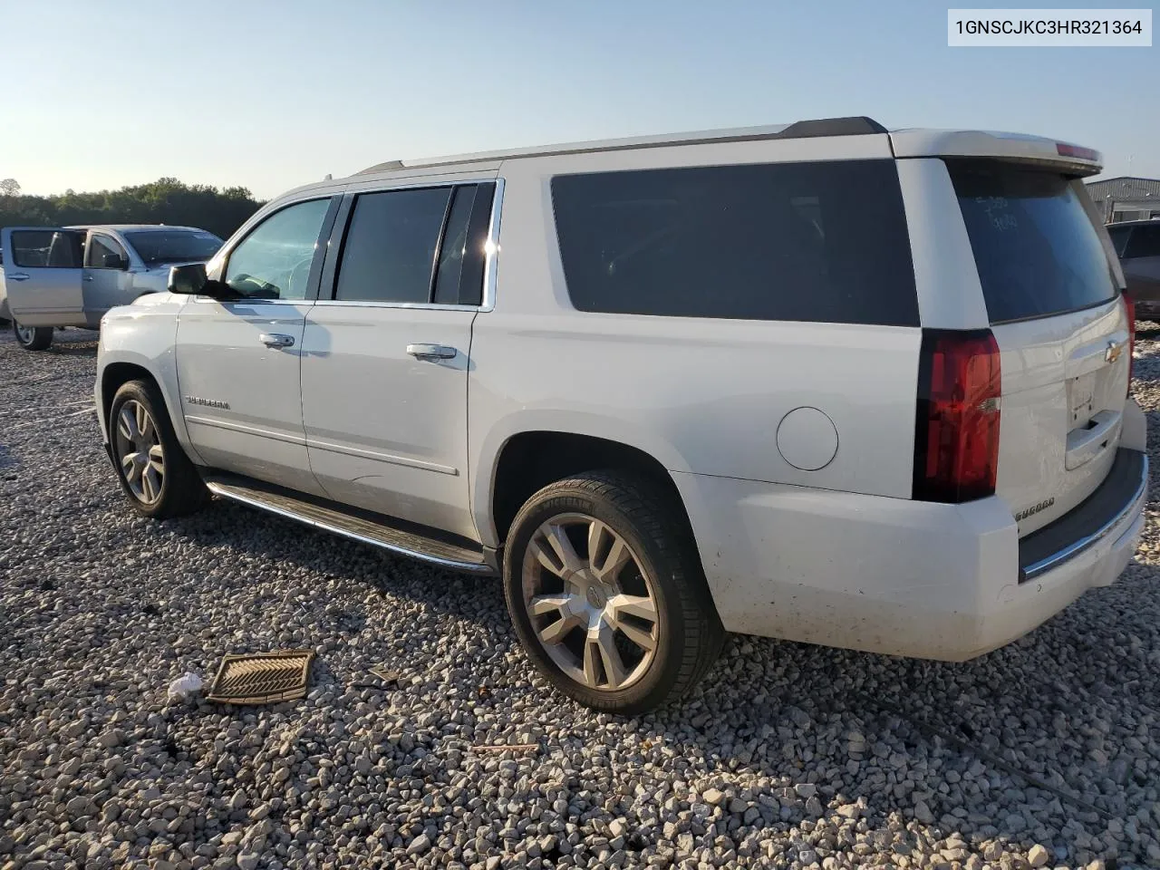 2017 Chevrolet Suburban C1500 Premier VIN: 1GNSCJKC3HR321364 Lot: 70836124