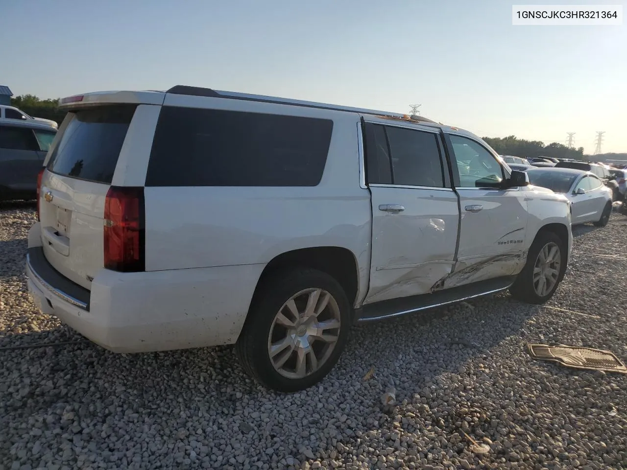 2017 Chevrolet Suburban C1500 Premier VIN: 1GNSCJKC3HR321364 Lot: 70836124