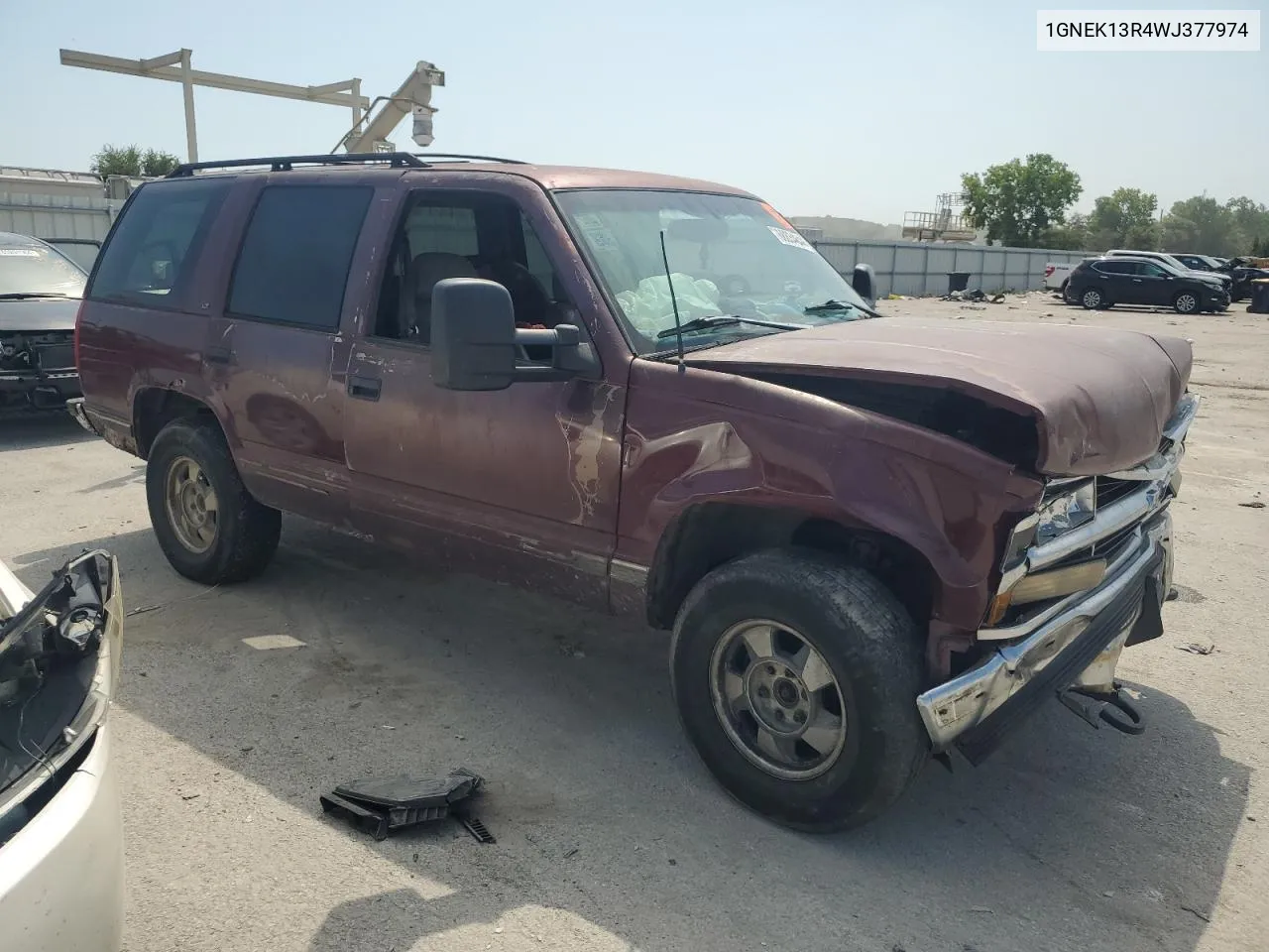 1998 Chevrolet Tahoe K1500 VIN: 1GNEK13R4WJ377974 Lot: 68834644