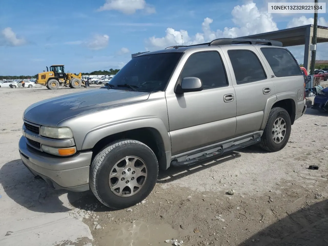 2002 Chevrolet Tahoe K1500 VIN: 1GNEK13Z32R221534 Lot: 70574334