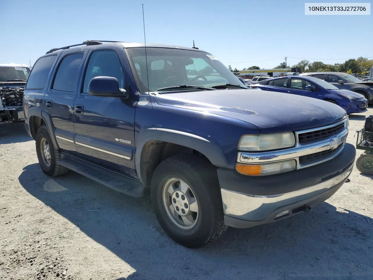 2003 Chevrolet Tahoe K1500 VIN: 1GNEK13T33J272706 Lot: 71247184