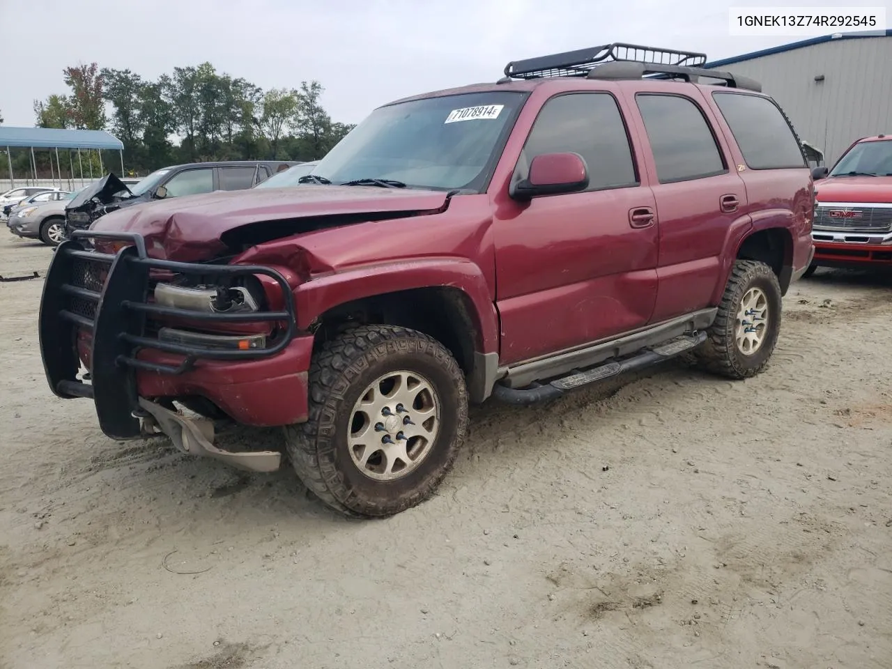 2004 Chevrolet Tahoe K1500 VIN: 1GNEK13Z74R292545 Lot: 71078914