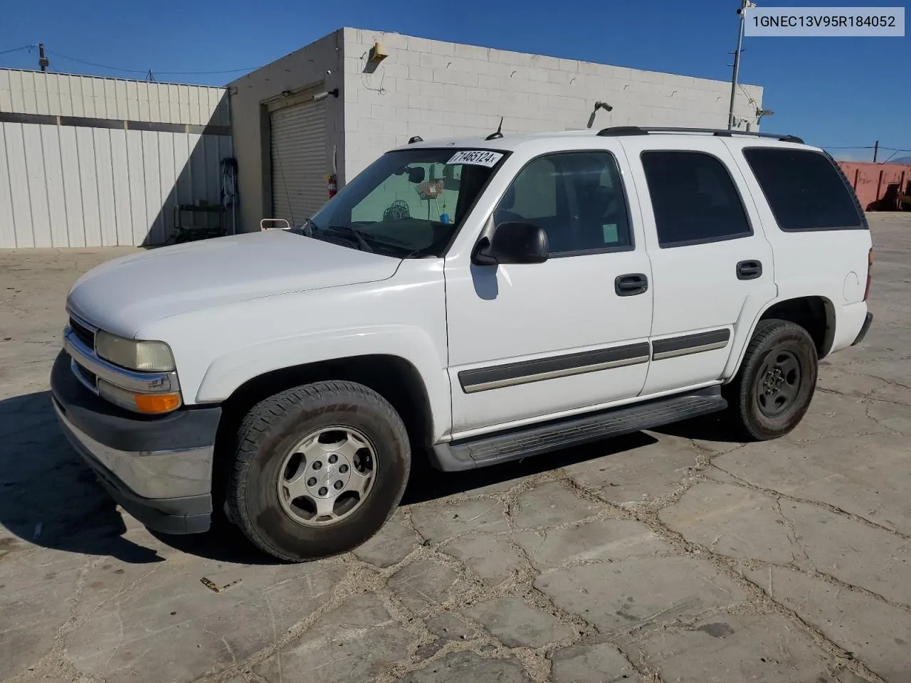 2005 Chevrolet Tahoe C1500 VIN: 1GNEC13V95R184052 Lot: 71465124