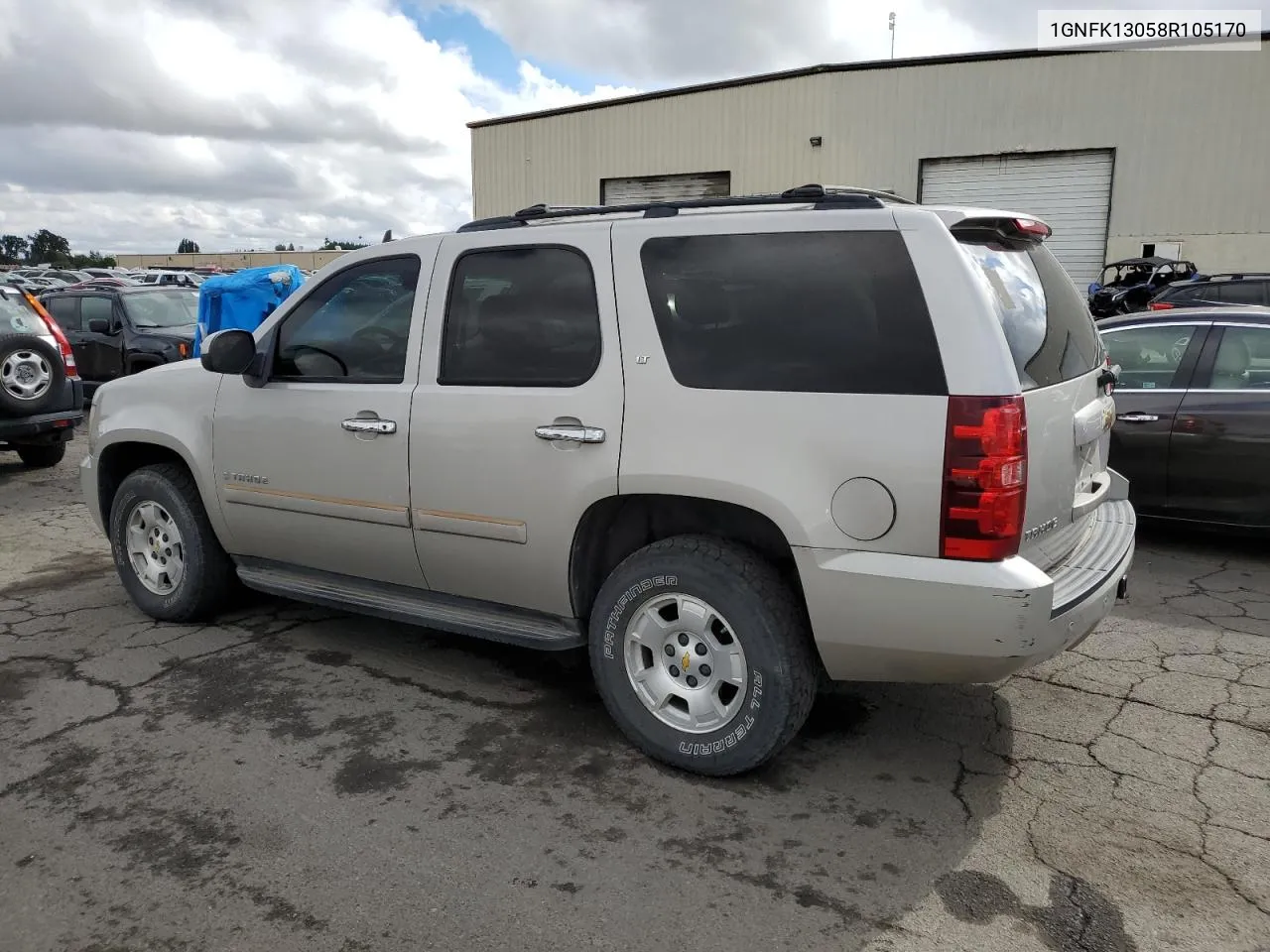 2008 Chevrolet Tahoe K1500 VIN: 1GNFK13058R105170 Lot: 72268254