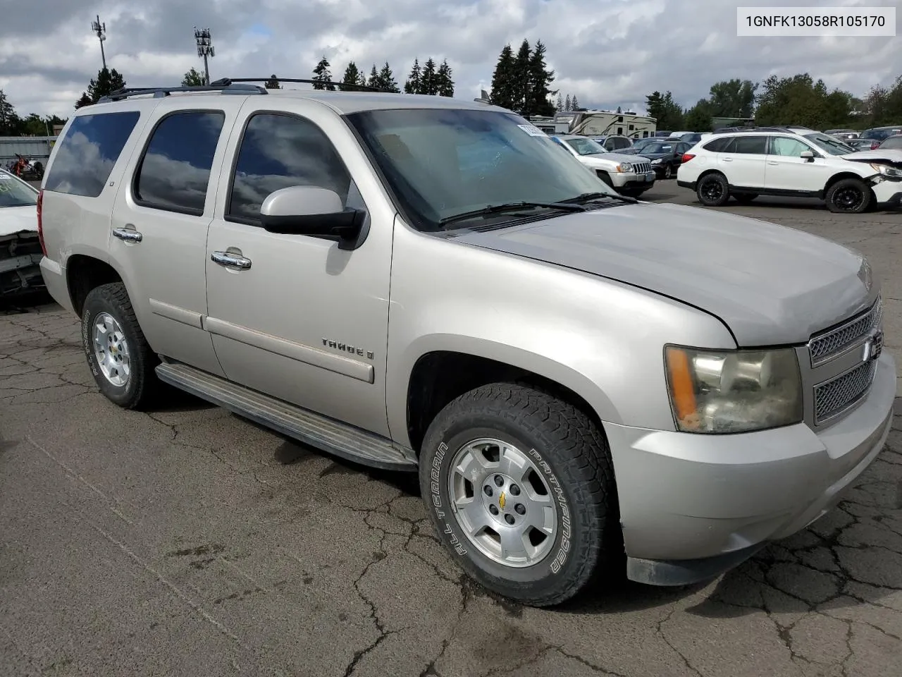 2008 Chevrolet Tahoe K1500 VIN: 1GNFK13058R105170 Lot: 72268254