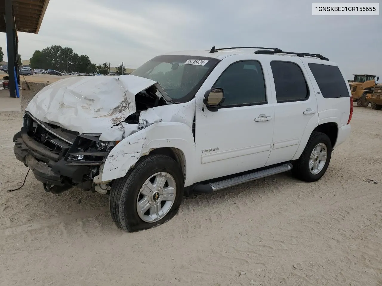 2012 Chevrolet Tahoe K1500 Lt VIN: 1GNSKBE01CR155655 Lot: 63016404