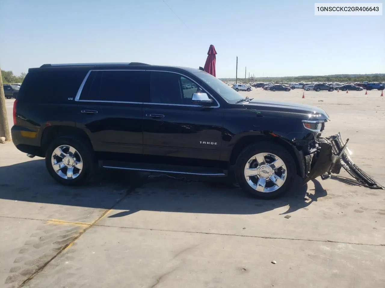 2016 Chevrolet Tahoe C1500 Ltz VIN: 1GNSCCKC2GR406643 Lot: 72007094