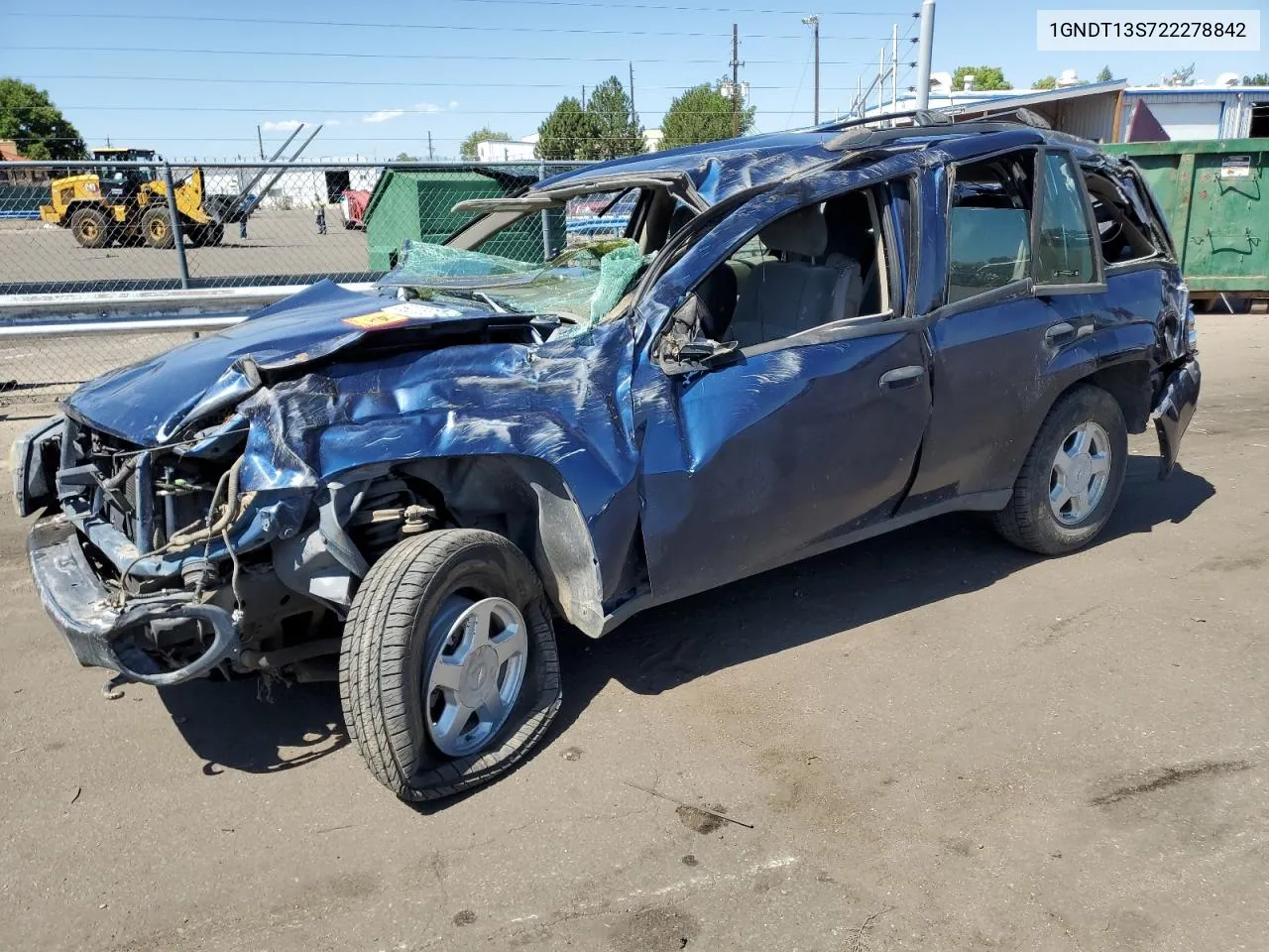 2002 Chevrolet Trailblazer VIN: 1GNDT13S722278842 Lot: 69208874