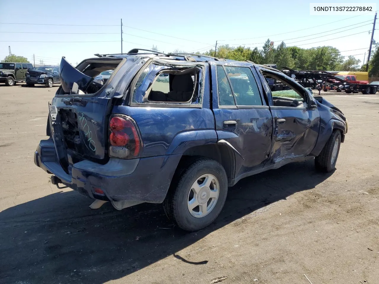 2002 Chevrolet Trailblazer VIN: 1GNDT13S722278842 Lot: 69208874