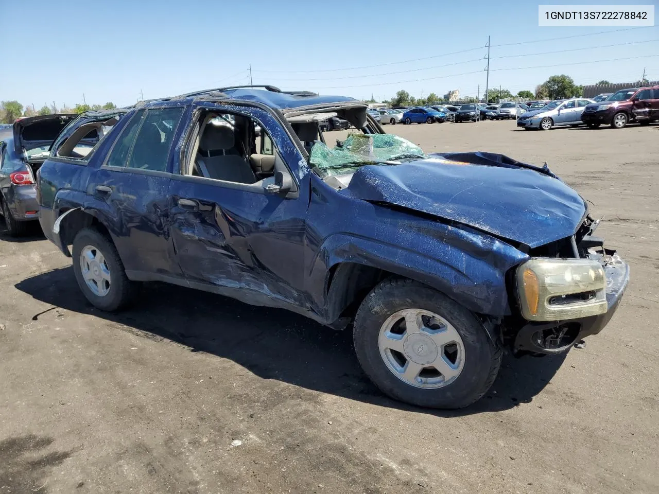 2002 Chevrolet Trailblazer VIN: 1GNDT13S722278842 Lot: 69208874