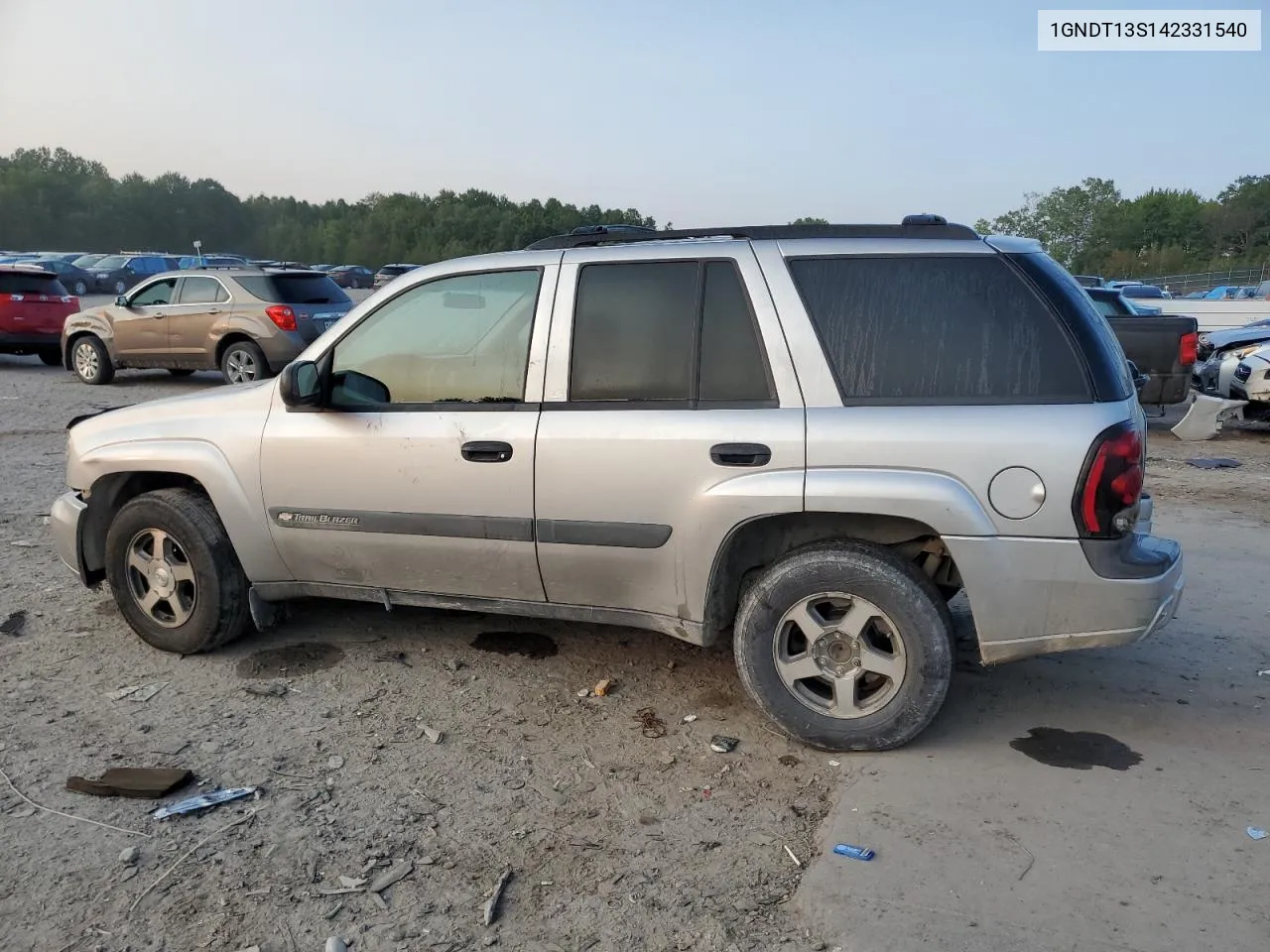 2004 Chevrolet Trailblazer Ls VIN: 1GNDT13S142331540 Lot: 71045964