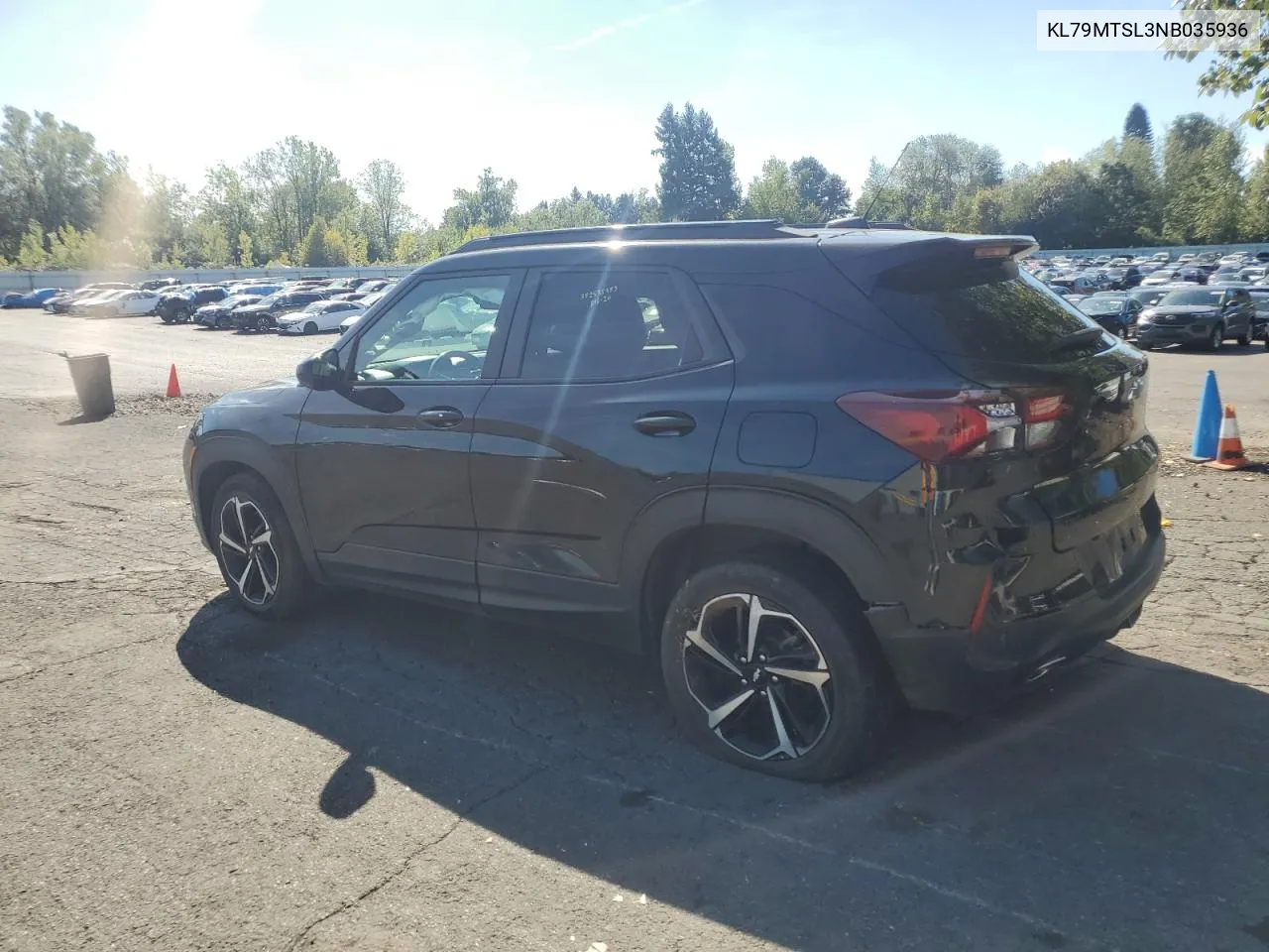 2022 Chevrolet Trailblazer Rs VIN: KL79MTSL3NB035936 Lot: 72590004